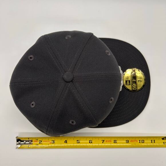 New Era 59Fifty New York Yankees Fitted Hat 7 1/2 Gray 1999 World Series MLB Cap - Picture 8 of 9